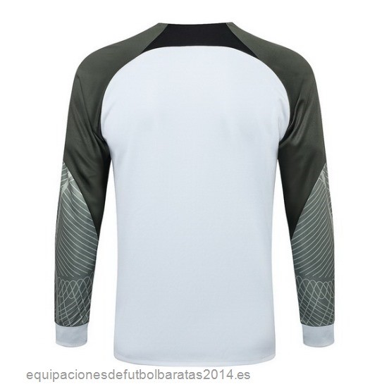 Nuevo Ropa Deportiva Con Cremallera Larga Barcelona 23/24 Blanco Verde Baratas